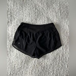 Lululemon 3-Inch Black Short With Mesh Detail Size 6